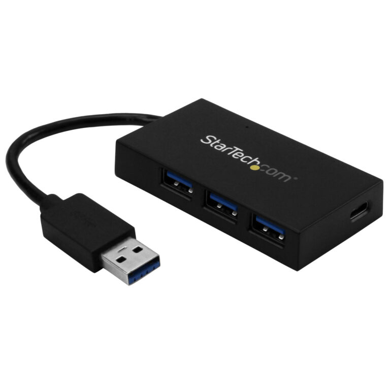 StarTech.com 4 Port USB 3.0 Hub - USB Type-A Hub with 1x USB-C & 3x USB-A Ports (SuperSpeed 5Gbps) - USB Bus Powered - USB 3.1