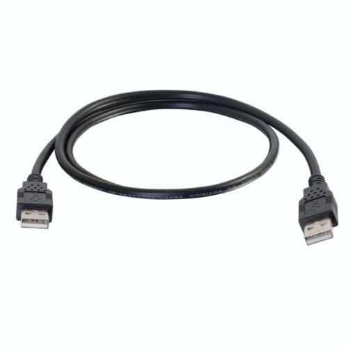 C2G 2m USB 2.0 A Male to A Male Cable - Black (6.6 ft) - Image 4