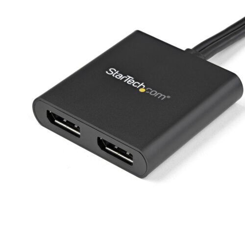StarTech.com 2-Port Multi Monitor Adapter - Mini DisplayPort to 2x DisplayPort MST Hub - Dual 4K 30Hz - Video Splitter for Exte - Image 3