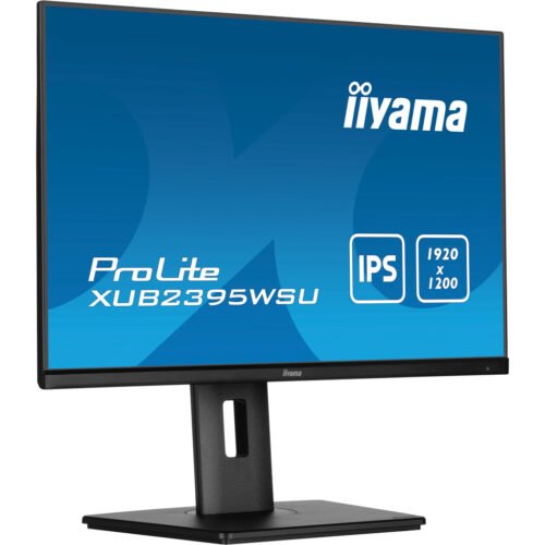 iiyama ProLite 22.5” 1920 x 1200 monitor featuring IPS panel technology and a height adjustable stand - Image 4