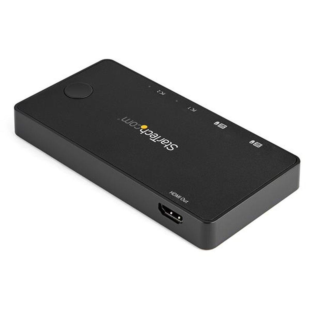 StarTech.com 2 Port USB C KVM Switch - 4K 60Hz HDMI - Compact Dual Port UHD USB Type C Desktop Mini KVM Switch with USB C Cable - Image 2