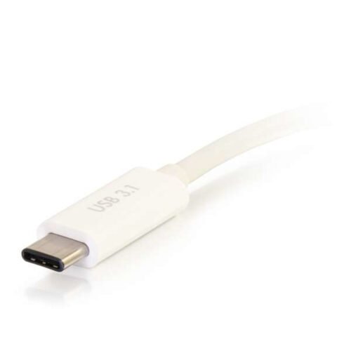 C2G USB C to VGA Video Adapter w/ Power Delivery - USB Type C to VGA White - Image 2