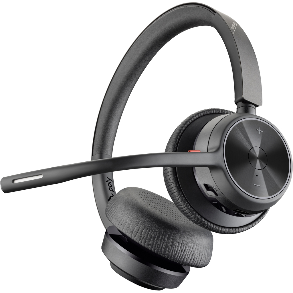 POLY Voyager 4320 USB-C Headset +BT700 dongle +Charging Stand - Image 3