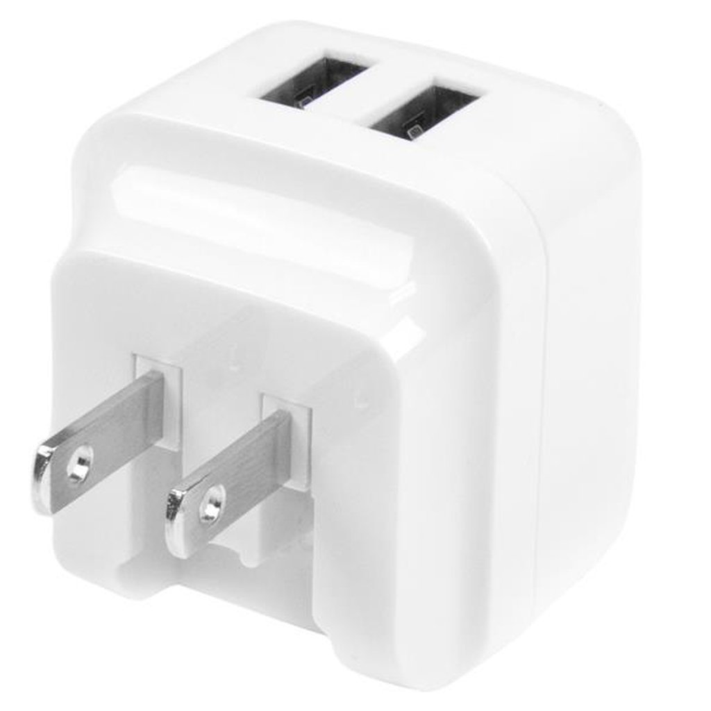 StarTech.com Dual-port USB wall charger - international travel - 17W/3.4A - white - Image 5