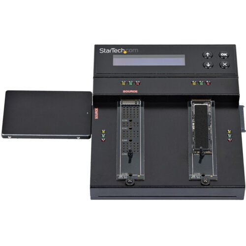 StarTech.com Standalone M.2 SATA & M.2 NVMe Duplicator and Eraser - HDD/SSD Cloner/Wiper for M.2 PCIe AHCI/NVMe, M.2 SATA, 2.5/ - Image 7