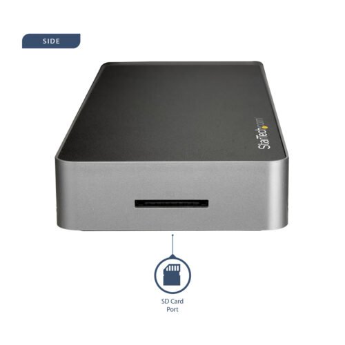 StarTech.com USB C Dock - Dual Monitor HDMI & DisplayPort 4K 30Hz - USB Type-C Laptop Docking Station 60W Power Delivery, SD, 4 - Image 2