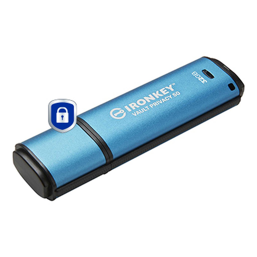Kingston Technology IronKey 32GB Vault Privacy 50 AES-256 Encrypted, FIPS 197 - Image 2