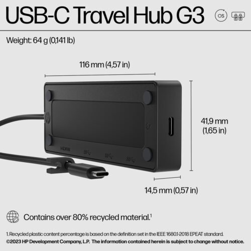 HP USB-C Travel Hub G3 - Image 3