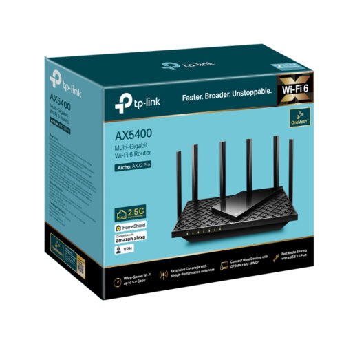TP-Link Archer AX5400 Multi-Gigabit WiFi 6 Router - Image 3