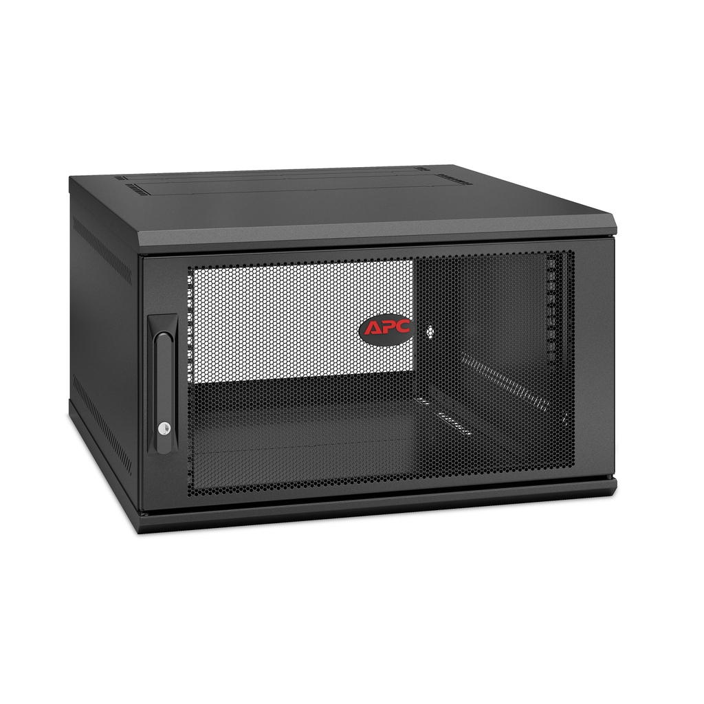 APC NetShelter WX AR106SH6, 6U, 19inch patch cabinet, Wall mounting, Pre-assembled, 600mm deep - Image 2