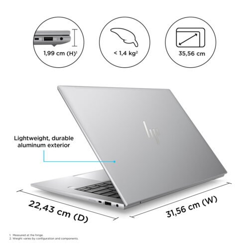 HP ZBook Firefly G10 А AMD Ryzen™ 7 PRO 7840HS Mobile workstation 35.6 cm (14") WUXGA 16 GB DDR5-SDRAM 512 GB SSD Wi-Fi - Image 4