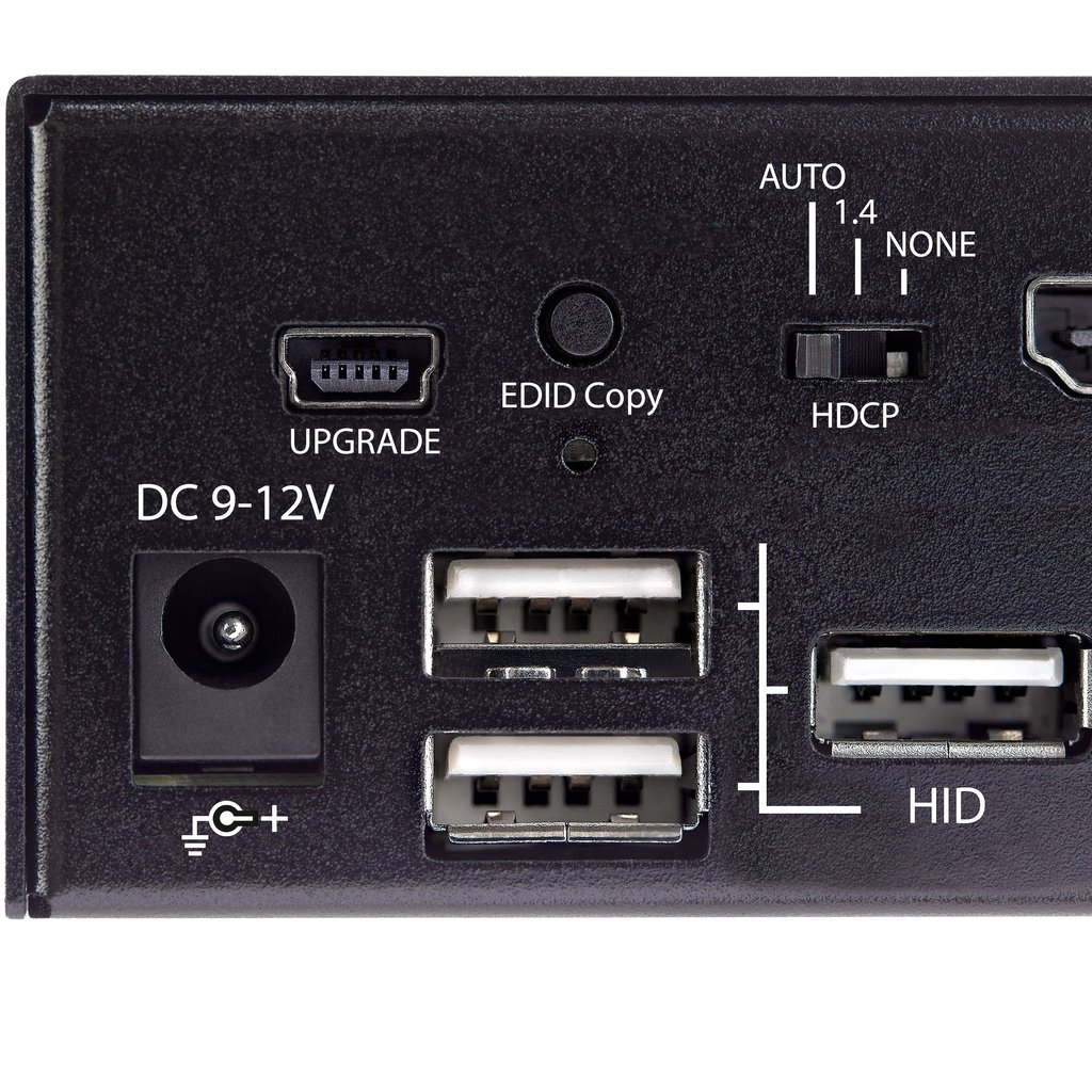 StarTech.com 2 Port HDMI KVM Switch - Single Monitor 4K 60Hz Ultra HD HDR - Desktop HDMI 2.0 KVM Switch with 2 Port USB 3.0 Hub - Image 4