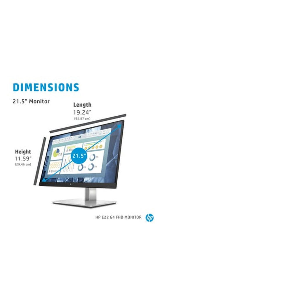 HP E-Series E22 G4 computer monitor 54.6 cm (21.5") 1920 x 1080 pixels Full HD LCD Black, Silver - Image 16