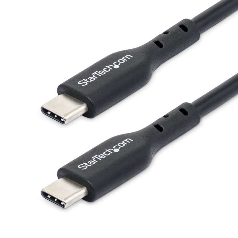 StarTech.com 3m (9.8ft) USB-C Charging Cable, USB C Cable, USB 2.0 Type-C Laptop Charger Cord, 60W 3A Power Delivery, TPE Jacke