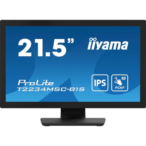 iiyama ProLite 22" Full HD 10pt touchscreen featuring IPS panel technology, touch through glass function and anti fingerprint c - Image 2