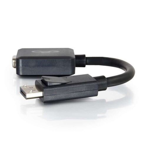 C2G 8in DisplayPort™ Male to VGA Female Active Adapter Converter - Black - Image 2