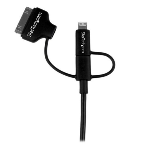 StarTech.com 1 m (3 ft.) 3 in 1 Charging Cable - Multi USB to Lightning or 30-pin Dock or Micro-USB for iPhone / iPad / iPod / - Image 6