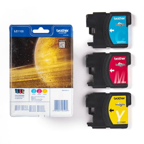 Brother LC1100RBWBP ink cartridge 3 pc(s) Original Cyan, Magenta, Yellow - Image 3