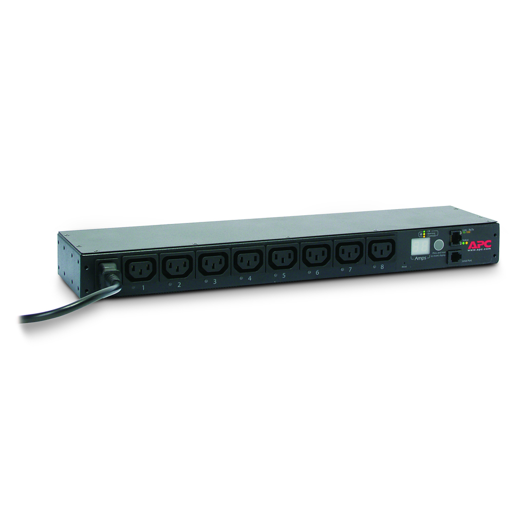 APC NetShelter Switched Rack PDU, 1U, 1PH, 2.3kW 230V 10A or 2.5kW 208V 12A, 8 C13 outlets, C14 cord - Image 2