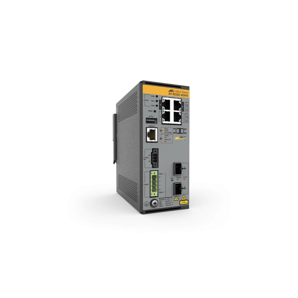 Allied Telesis AT-IE220-6GHX-80 Managed L2 Gigabit Ethernet (10/100/1000) Power over Ethernet (PoE) Grey