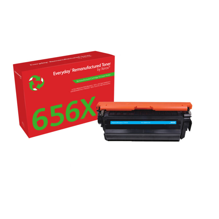 Everyday ™ Cyan Remanufactured Toner by Xerox compatible with HP 656X (CF461X), High capacity