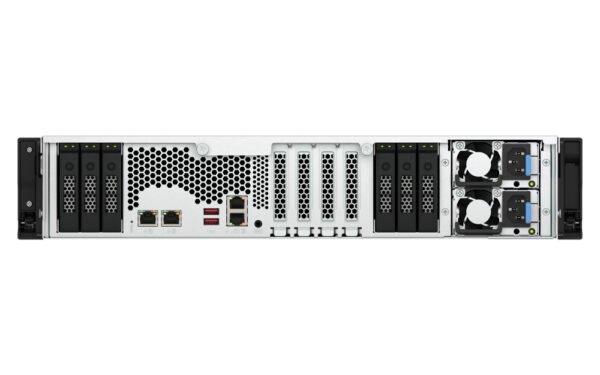 QNAP TS-H3077AFU-R7-64G NAS/storage server Rack (2U) AMD Ryzen™ 5 64 GB DDR5 0 TB QuTS hero Black, Metallic - Image 8