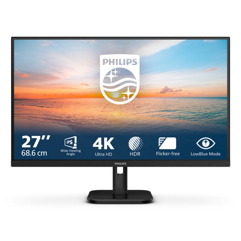 Philips 27E1N1800A/00 computer monitor 68.6 cm (27") 3840 x 2160 pixels 4K Ultra HD LED Black