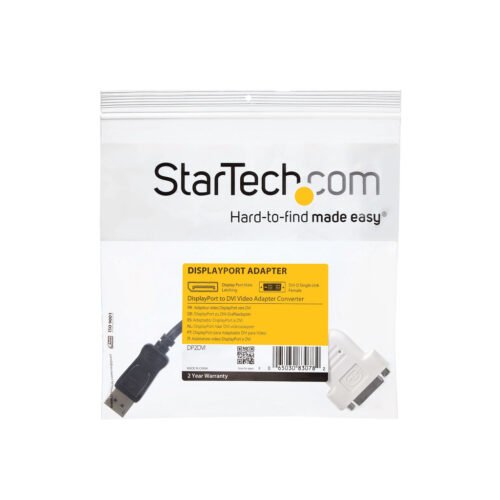 StarTech.com DisplayPort to DVI Adapter - DisplayPort to DVI-D Adapter/Video Converter - 1080p - DP 1.2 to DVI Monitor/Display - Image 8