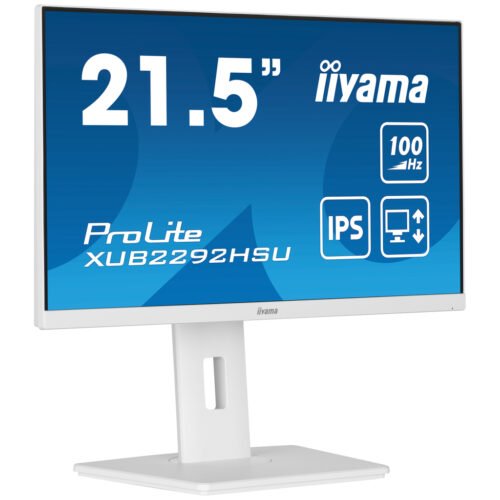 iiyama ProLite 21.5” IPS technology panel with height adjustable stand and 100Hz refresh rate