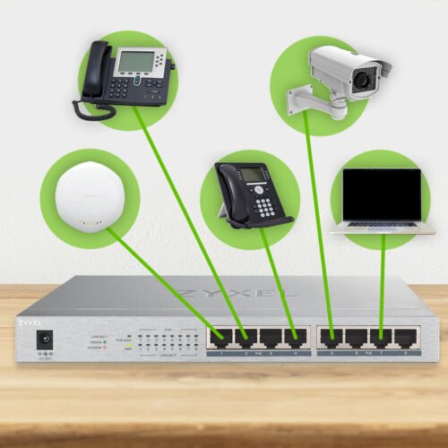 Zyxel GS1008HP Unmanaged Gigabit Ethernet (10/100/1000) Power over Ethernet (PoE) Silver - Image 7