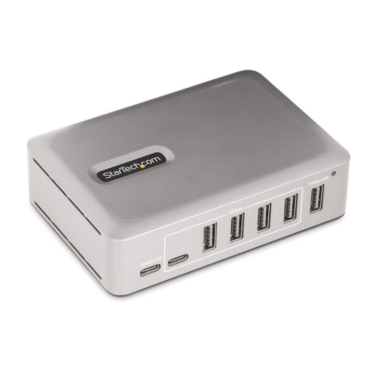 StarTech.com 7-Port USB-C Hub - 5x USB-A + 2x USB-C - Self-Powered w/65W Power Supply - USB 3.1 10Gbps - Desktop/Laptop USB Hub