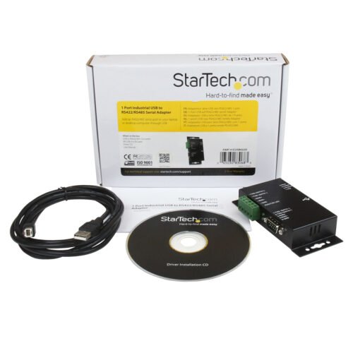StarTech.com 1 Port Metal Industrial USB to RS422/RS485 Serial Adapter w/ Isolation - Image 3