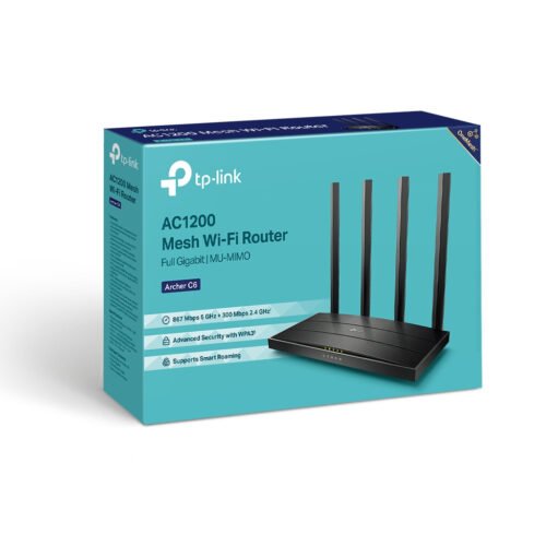 TP-Link Archer C6 wireless router Fast Ethernet Dual-band (2.4 GHz / 5 GHz) White - Image 7