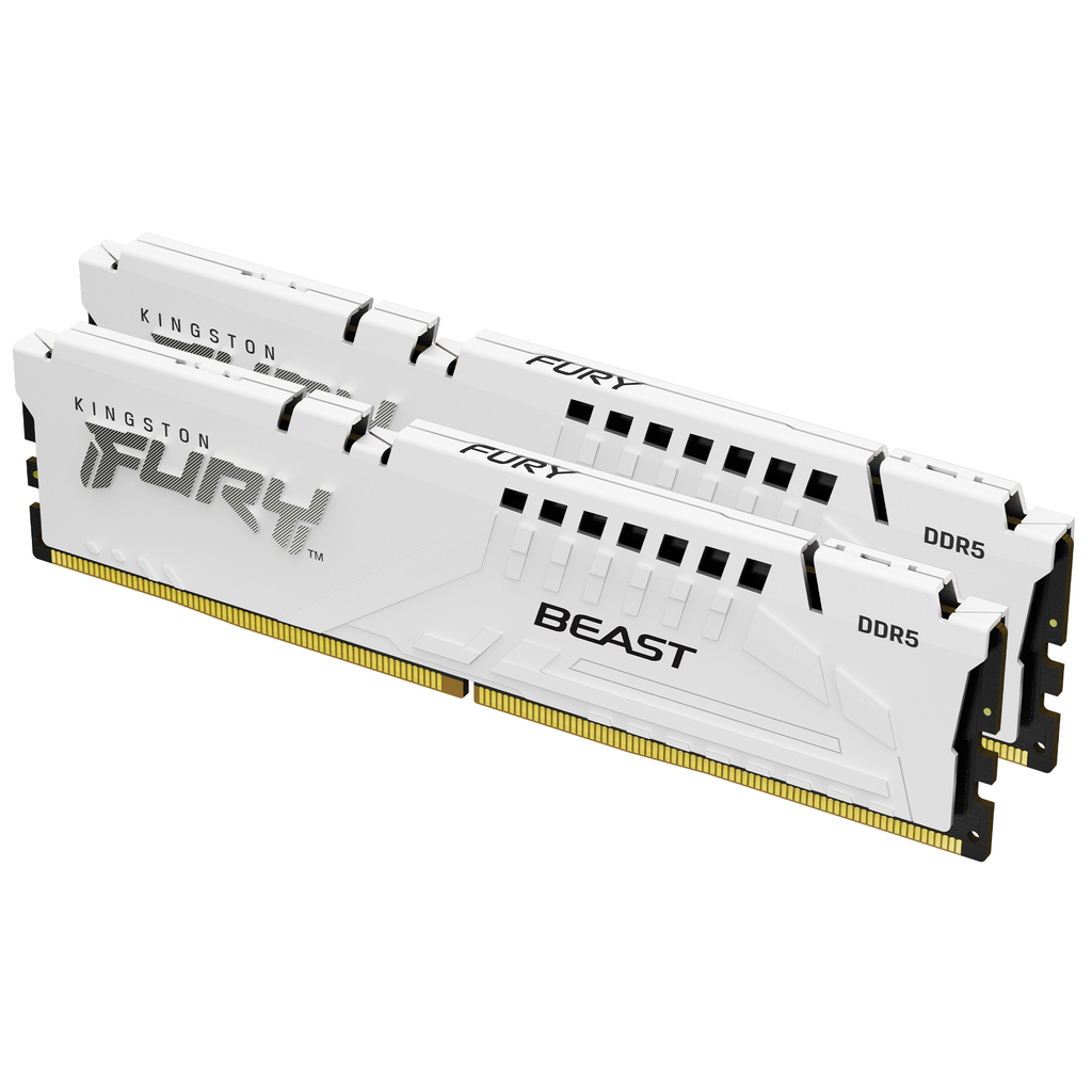 Kingston Technology FURY Beast 32GB 6000MT/s DDR5 CL36 DIMM (Kit of 2) White EXPO