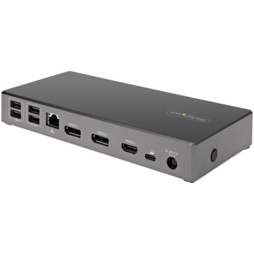 StarTech.com USB C Dock - Triple 4K Monitor USB Type-C Docking Station - 100W Power Delivery - DP 1.4 Alt Mode & DSC, 2x Displa - Image 2