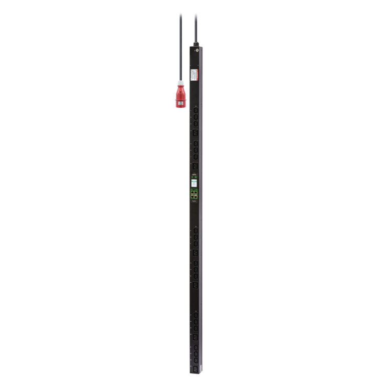 APC Easy Rack PDU, Metered Outlet, 0U, 3 Phase, 11kW, 230V, 16A, (18) C13 and (6) C19 outlets, IEC60309 3P+N+PE inlet