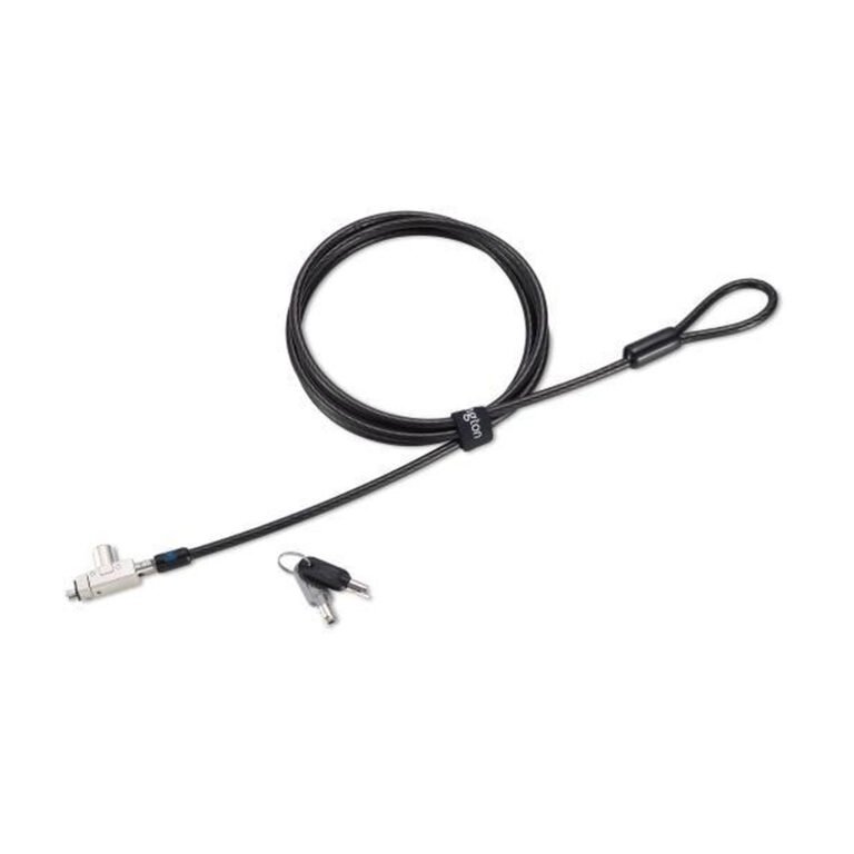 Kensington Slim N17 2.0 Keyed Laptop Lock for Wedge-Shaped Slots - Supervisor Keyed