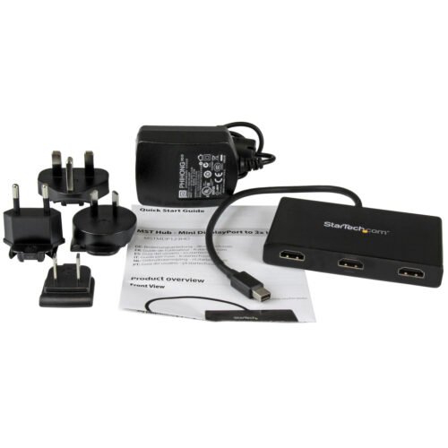 StarTech.com 3-Port Multi Monitor Adapter - Mini DisplayPort to HDMI MST Hub - Triple 1080p or Dual 4K 30Hz - Video Splitter fo - Image 8