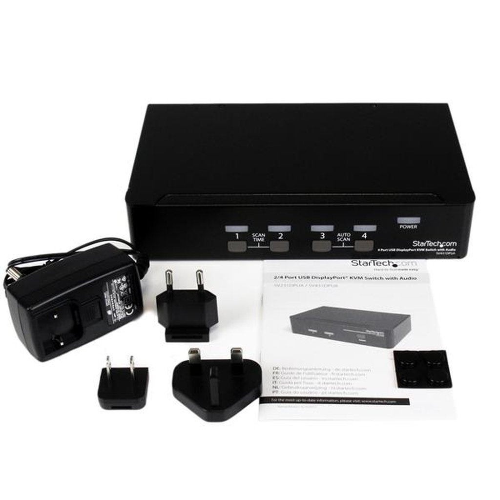 StarTech.com 4 Port USB DisplayPort KVM Switch with Audio - Image 4