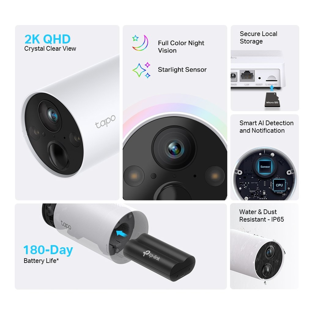 TP-Link Tapo Smart Wire-Free Security Camera System, 1-Camera System - Image 4