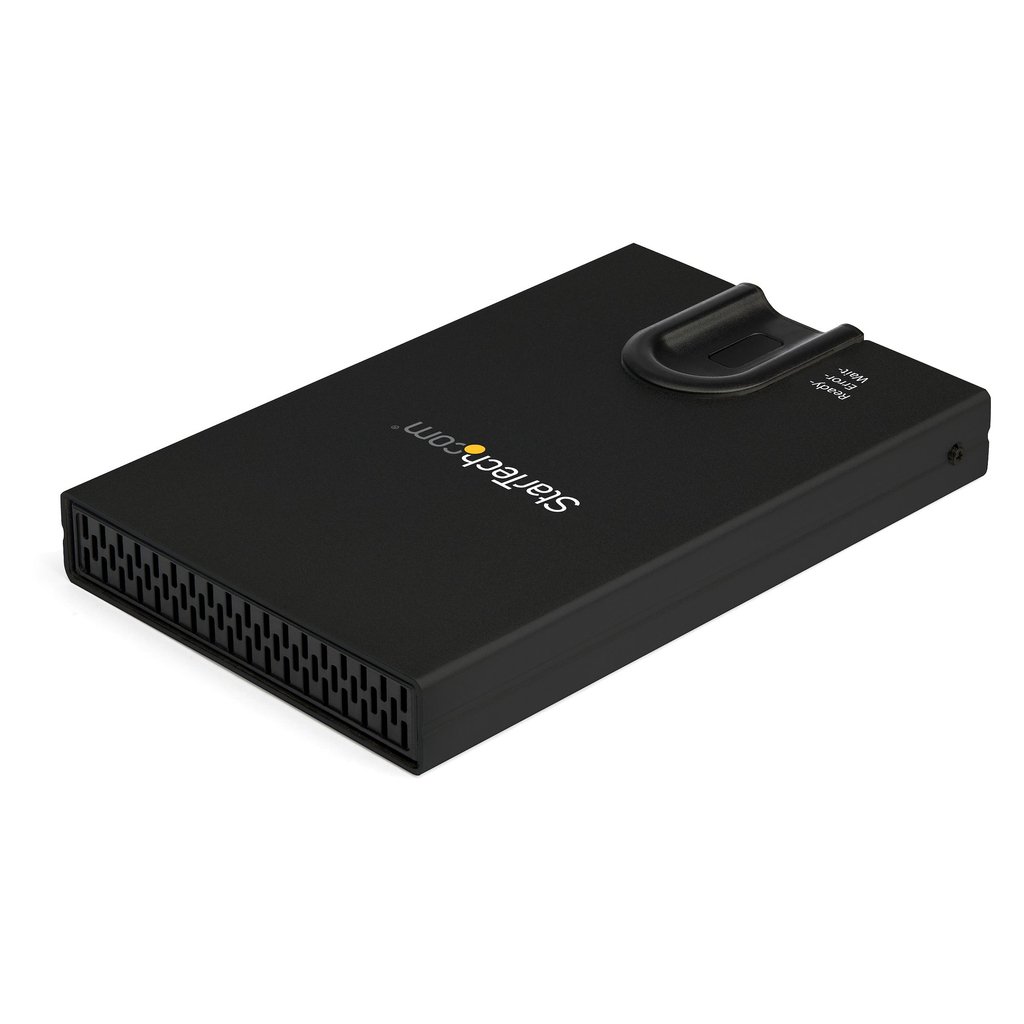 StarTech.com Biometric Enclosure - Encrypted USB 3.0 2.5" SATA Hard Drive Enclosure - Fingerprint/Password Access - 256-bit AES - Image 2