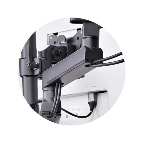 StarTech.com Triple Monitor Desk Mount For Up To Three 27in Screens, VESA 75x75/100x100, Tool-Less Arm Adjustments, C-Clamp/Gro - Image 16