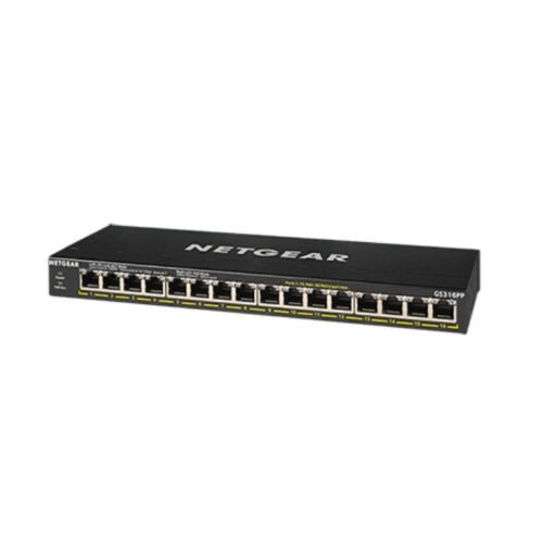 NETGEAR GS316PP Unmanaged Gigabit Ethernet (10/100/1000) Power over Ethernet (PoE) Black - Image 4