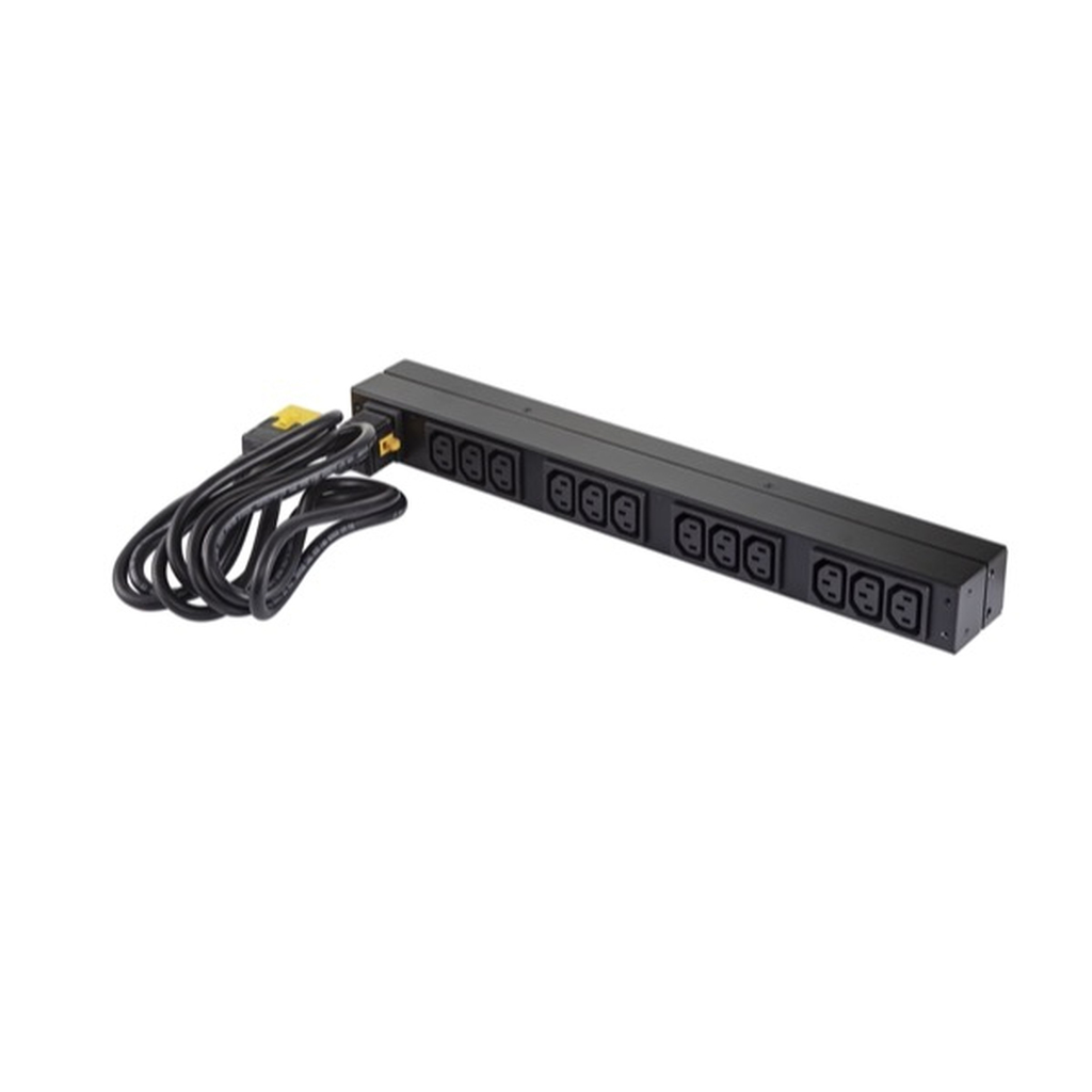 APC NetShelter Basic Rack PDU, 1U, 1PH, 3.7kW 230V 16A or 3.3kW 208V 16A, x12 C13 outlets, C20 cord - Image 9