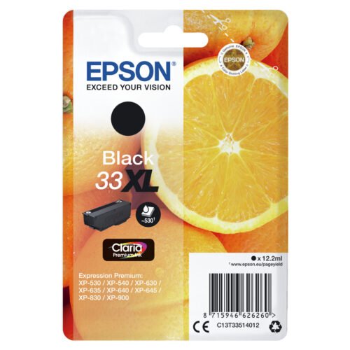 Epson Oranges Singlepack Black 33XL Claria Premium Ink - Image 3
