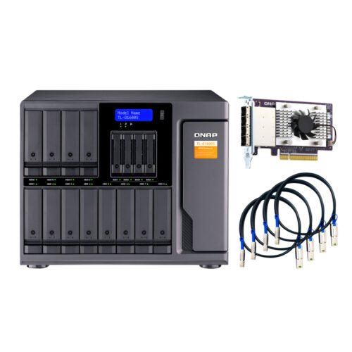 QNAP TL-D1600S storage drive enclosure HDD/SSD enclosure Black, Grey 2.5/3.5" - Image 2