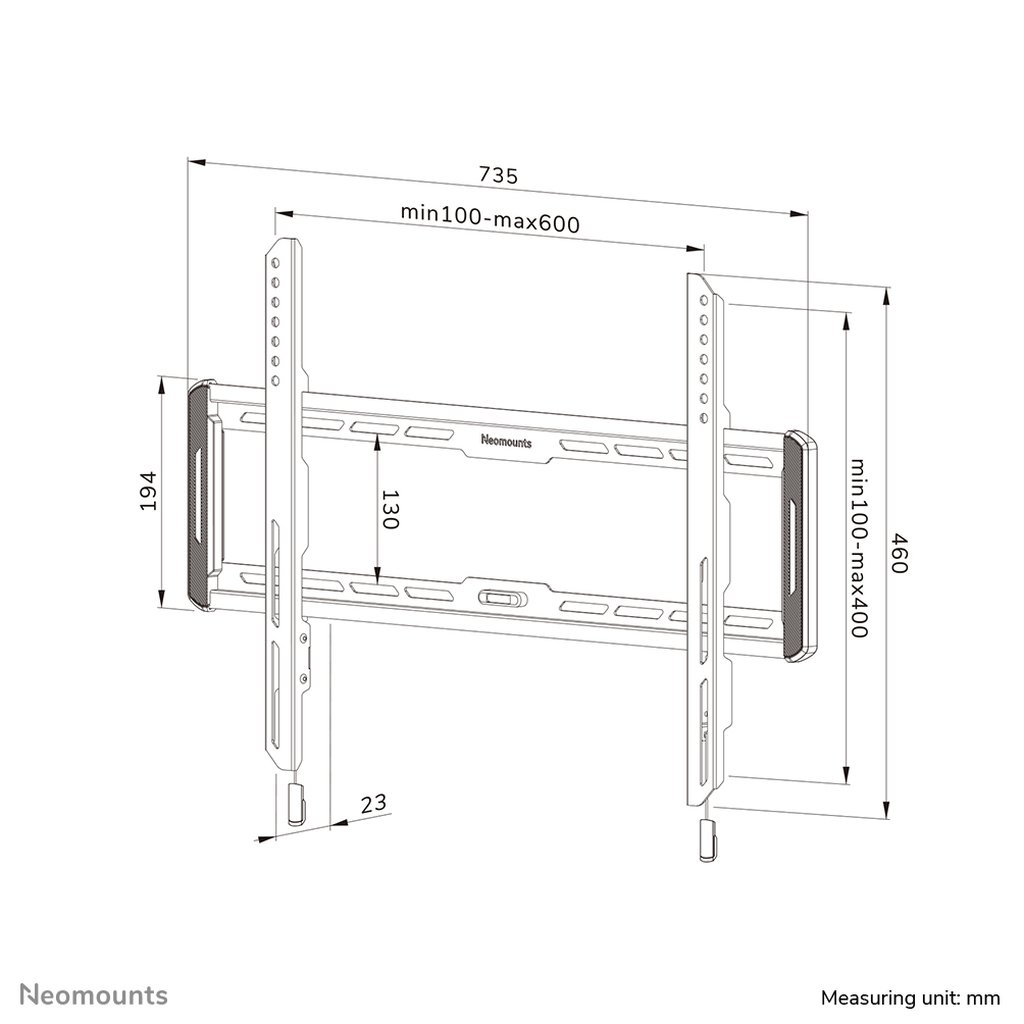 Neomounts WL30-550BL16 TV mount wall 42-86" - ultra-flat - easy install - Image 16