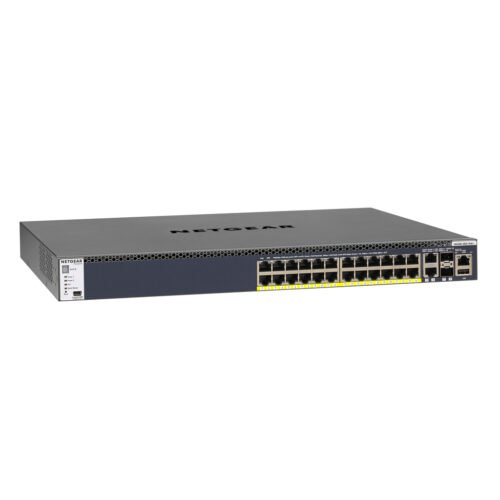 NETGEAR M4300-28G-PoE+ Managed L2/L3/L4 10G Ethernet (100/1000/10000) Power over Ethernet (PoE) 1U Black - Image 3