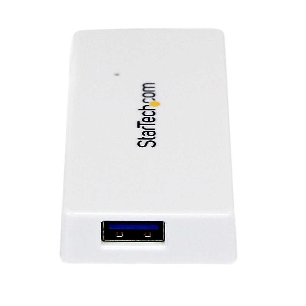 StarTech.com Portable 4 Port SuperSpeed Mini USB 3.0 Hub - White~Portable 4 Port SuperSpeed Mini USB 3.0 Hub - 5Gbps - White - Image 4