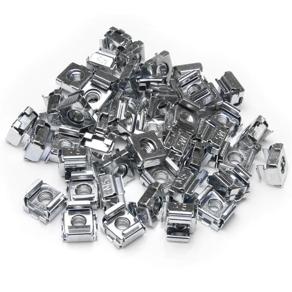 StarTech.com 50 Pkg M5 Cage Nuts for Server Rack Cabinets - Image 2